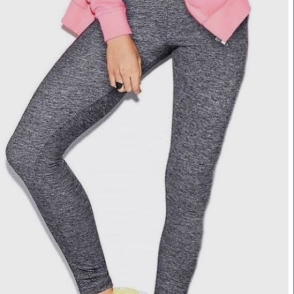 Victorias Secret Pink Ultimate Heather Gray Low Wasted Leggings